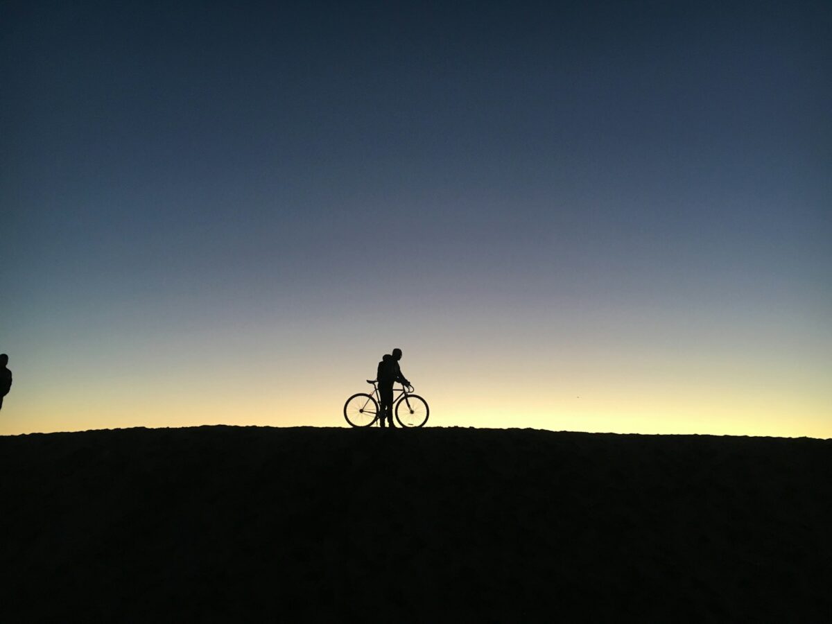 un cycliste